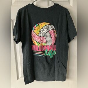 Gildan Dark Gray Short Sleeve Tee volleyball
